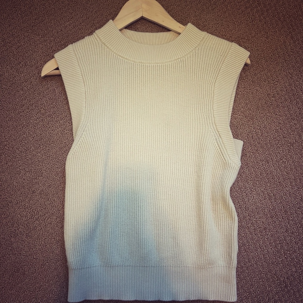 a new day Ivory Knit Sleeveless Top